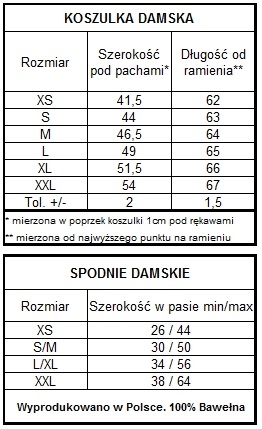 pizama damska